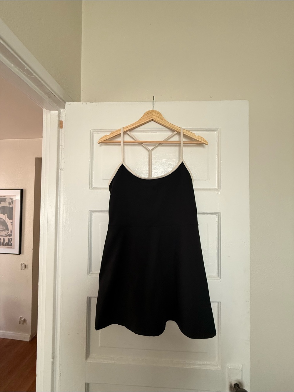 PAC 1980 Workout Mini Dress with white trim like Vuori, Lululemon etc